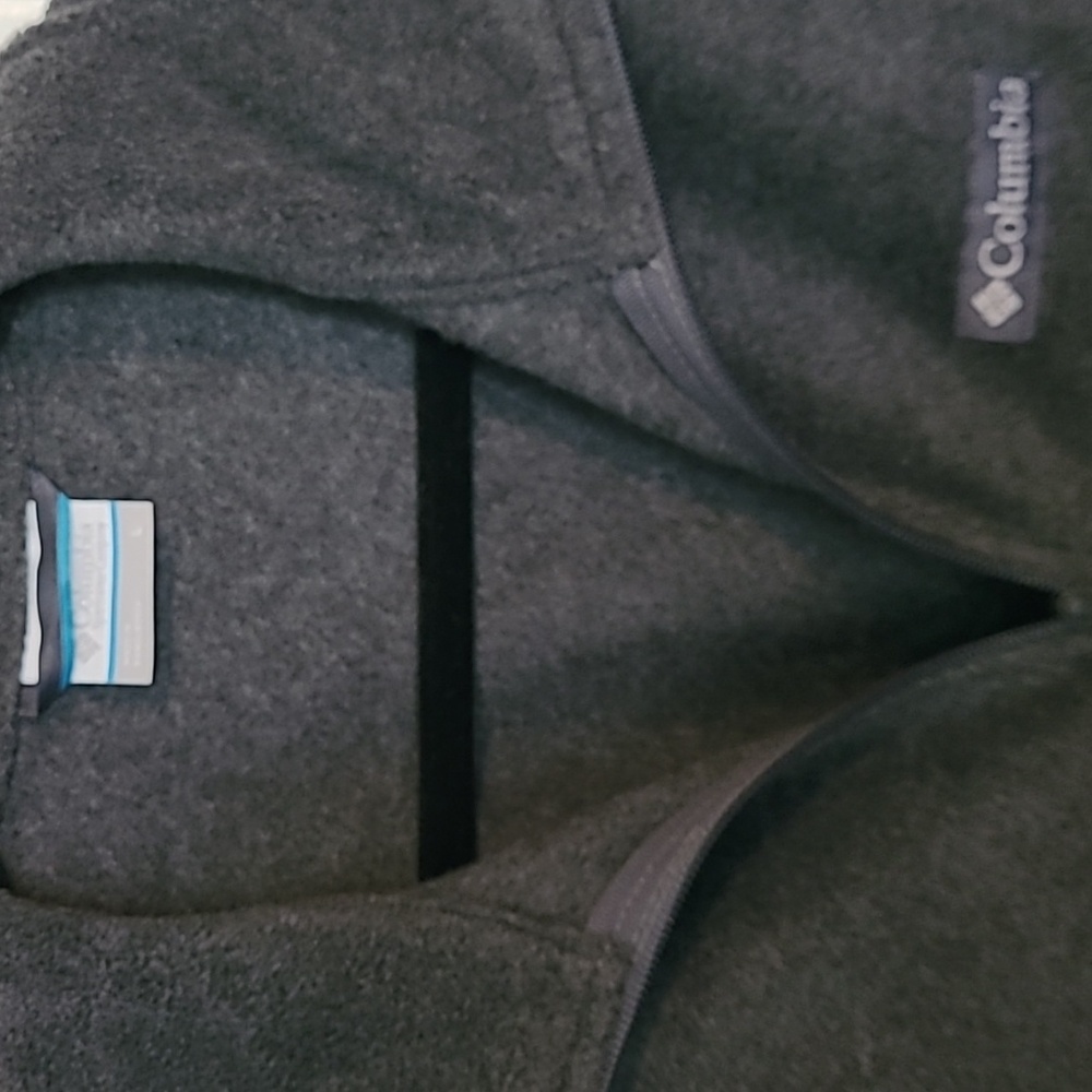Columbia Fleece Jacket Charcoal - Picture 2 of 3
